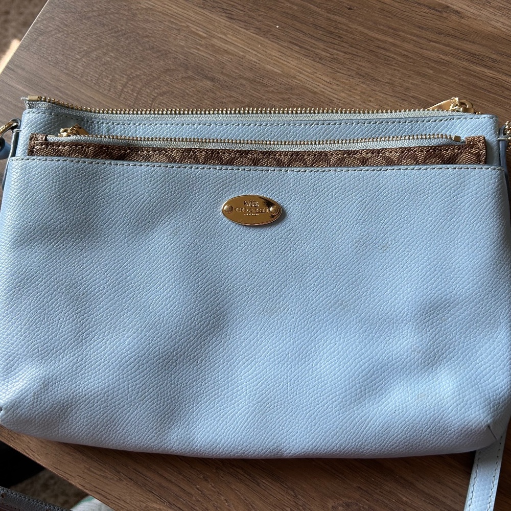 Blue Crossbody Coach Purse